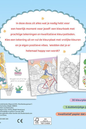 Feel Happy Coloring - Kleurboek & potlodenset | 9789044761917