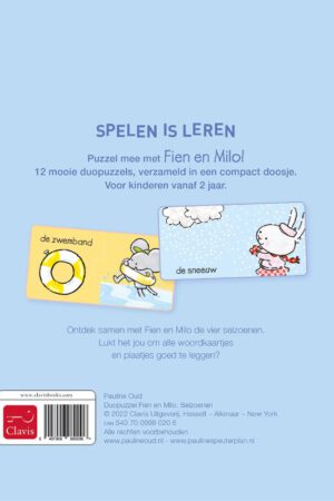 Duopuzzel Fien en Milo. Seizoenen