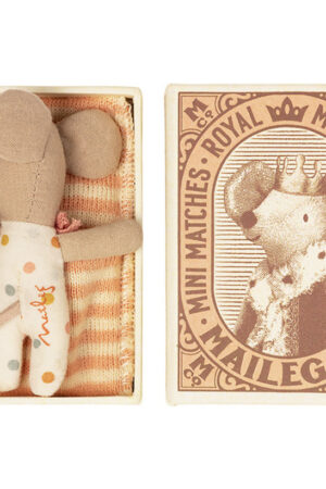 Maileg muis Slapend/wakker roze | 5707304122555