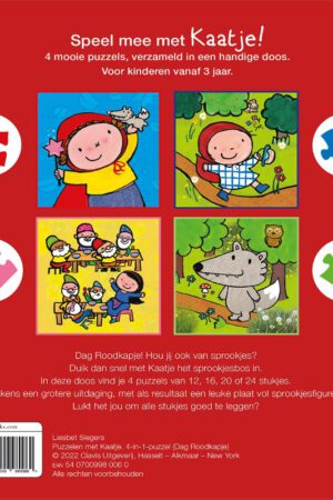 Puzzelen met Kaatje. 4-in-1-puzzel (Dag Roodkapje)