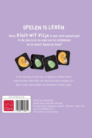 Speel memo met Klein wit visje