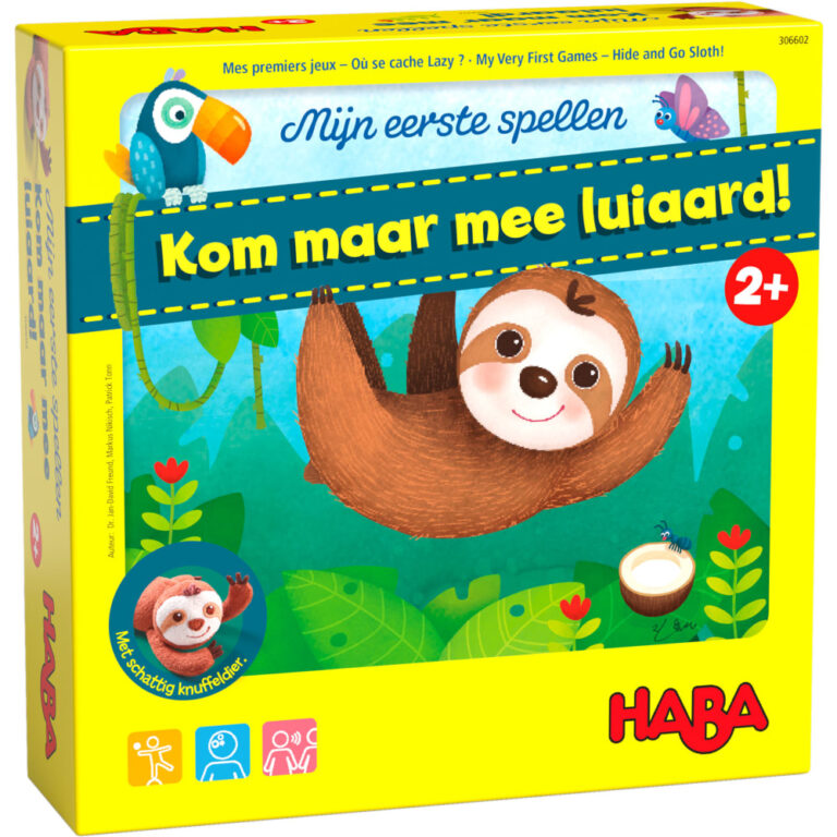 Mijn eerste spellen – Kom maar mee luiaard!