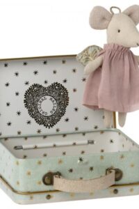 Maileg beschermengel muis in koffertje