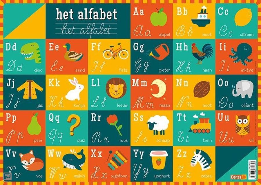 Educatieve onderleggers - Het alfabet